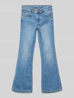 Tom Tailor Slim fit jeans van katoenmix met flared legs