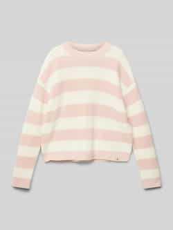 Calvin Klein Jeans Oversized gebreide pullover met geribde ronde hals