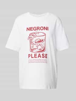 Pieces T-shirt met motiefprint