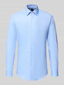 Boss Slim fit zakelijk overhemd van katoenmix model 'HANK'