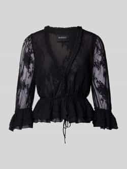 Bardot Regular fit blouse van mesh met V-hals