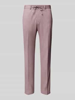 Zuitable Slim fit pantalon met strikceintuur model 'SPARTAFLEX'