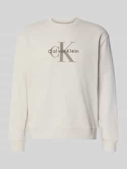 Calvin Klein Jeans Regular fit sweatshirt met logoprint model 'Terry'
