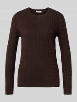 Christian Berg Woman Gebreide pullover met kabelpatroon