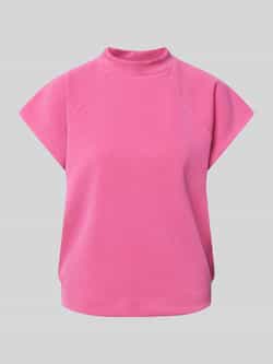 Opus Sweatshirt met geribde ronde hals model 'Gibbi'