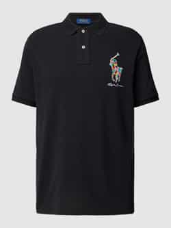 Polo Ralph Lauren Casual Zwarte Korte Mouw Polo Shirt Black Heren