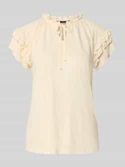 Zero T-shirt met volants en vetersluiting