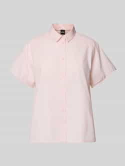 Boss Regular fit blouse met kentkraag model 'Bixina'