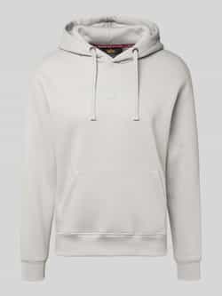 Alpha industries Hoodie met labelprint en kangoeroezak