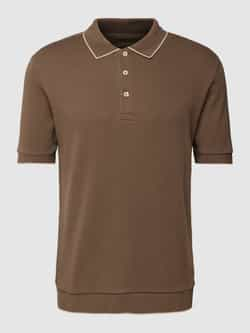 Marc O'Polo Regular fit poloshirt met contraststrepen