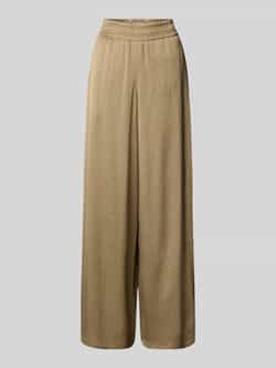 Drykorn Broek met wijde pijpen en elastische band model 'CEILING'