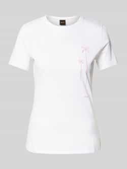 Boss Orange T-shirt met labelprint model 'Elogo'