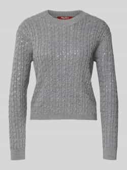 Max Mara Studio Slim fit gebreide pullover van zuivere scheerwol model 'USSURI'