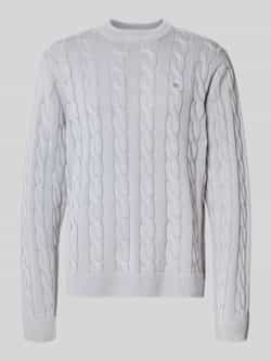 Carhartt Work In Progress Gebreide pullover met kabelpatroon en labelstitching