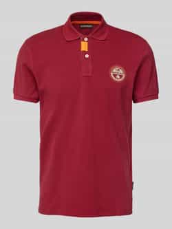 Napapijri Regular fit poloshirt met labelstitching model 'CLANIS'