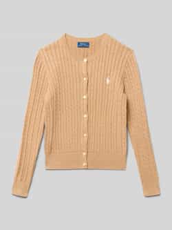Polo Ralph Lauren Teens Gebreid jack met kabelpatroon en labelstitching
