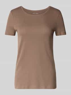 Christian Berg Woman T-shirt met geribde ronde hals