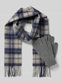 Barbour Handschoenen en sjaal in een set van wolmix