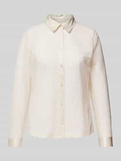 Milano italy Regular fit overhemdblouse met structuurmotief