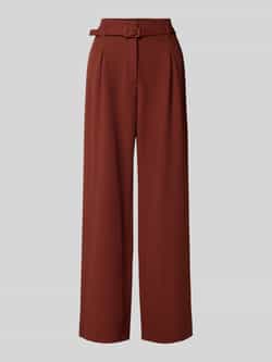 S.Oliver BLACK LABEL Wide leg stoffen broek met riem