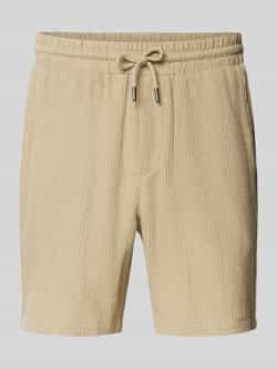 Only & Sons Korte broek met structuurmotief en elastische band model 'BERTIL'
