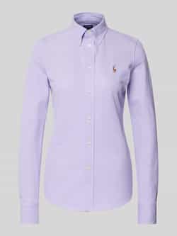 Polo Ralph Lauren Regular fit overhemdblouse met labelstitching