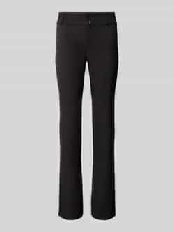 Gina Tricot Bootcut stoffen broek met knoop- en ritssluiting