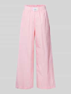 VILLA SOPHIE Wide leg stoffen broek met elastische band model 'TILLA'
