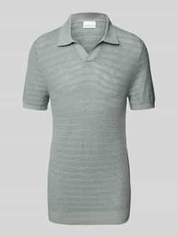 Profuomo Slim fit poloshirt met V-hals