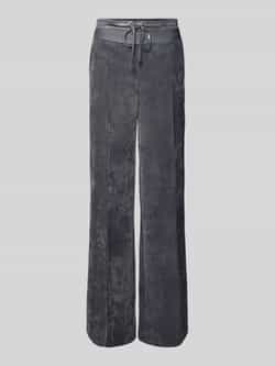 CAMBIO Loose fit korte corduroy broek met bandplooien model 'AVA DOUBLE JOGG'