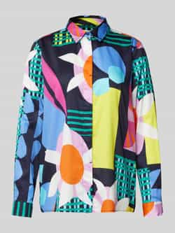 Milano italy Overhemdblouse met blinde knoopsluiting