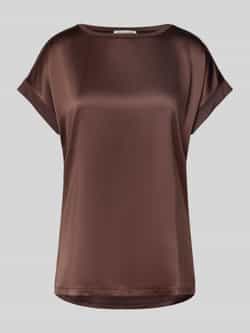 Christian Berg Woman T-shirt met geribde ronde hals