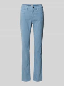 BRAX Slim fit corduroy broek van katoenmix model 'Mary'