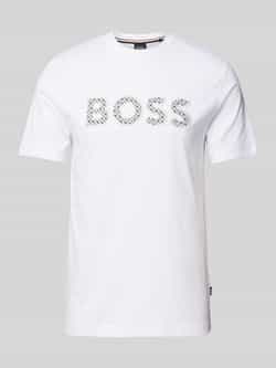 Boss T-shirt met labelprint model 'Thompson'