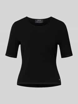 Marc Cain Gebreid shirt van viscosemix met ronde hals