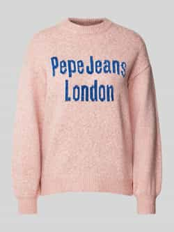 Pepe Jeans Gebreide pullover met ribboorden model 'NALA'