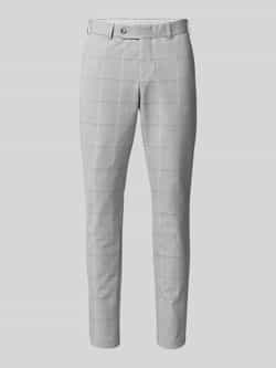 ATELIER TORINO Straight fit stoffen broek met ruitmotief