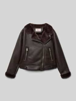 Only Regular fit jack in leerlook van teddybont model 'STARRY'