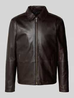 Strellson Regular fit leren jack van echt lamsnappa model 'KELLAN'