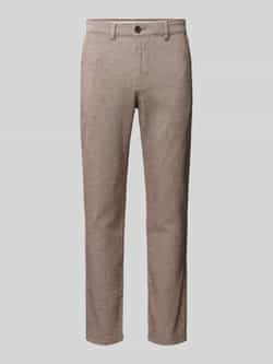 Selected Homme Slim fit stoffen broek met riemlussen model 'MILES'