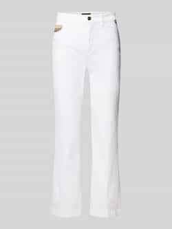 Marc Cain Straight fit jeans in 5-pocketmodel met labeldetail