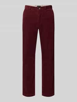 Tommy Hilfiger Straight leg coduroy broek van katoenmix model 'DENTON'