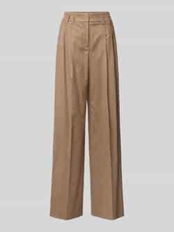 RAFFAELLO ROSSI Broek met wijde pijpen en persplooien model 'MAYLA'