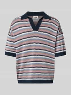 Drykorn Oversized poloshirt met V-hals model 'LAURENZZO'