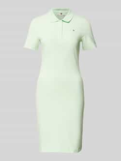 Tommy Hilfiger Knielange polo-jurk met logostitching model '1985'
