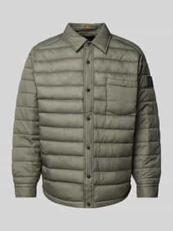 Boss Orange Gewatteerd jack met labelpatch model 'Lambizzo