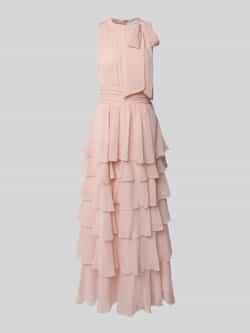 NEO NOIR Maxi-jurk in laagjeslook model 'MARLI SOLID CHIFFON DRESS'