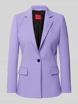 Hugo Boss Lila Open Blazer met Revers Kraag Purple Dames