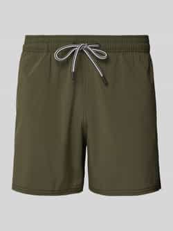 Fire + Ice Korte regular fit broek met labelpatch model 'NELSON'