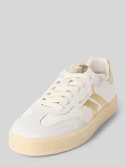 Tamaris Lage sneakers van een mix van runderleer en textiel